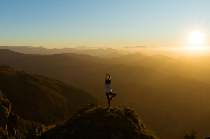 A person lifting weights.
